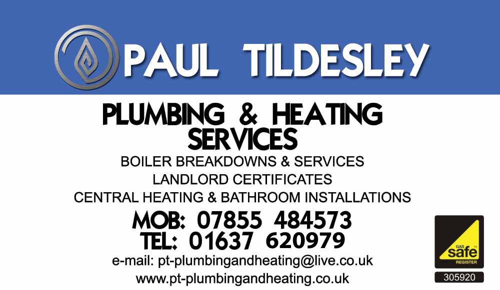 Paul Tildesley - Plumbing & Heating Services, Newquay, Cornwall